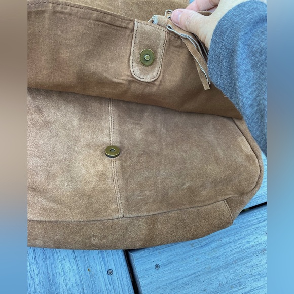 Brand new Raj Tan/Brown Suede Crossbody Purse (NWT) - Picture 9 of 16